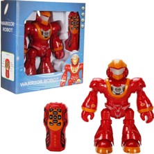 Sunman Sesli ve Işıklı Uzaktan Kumandalı Savaşçı Robot 45527 Kırmızı 0-24 Ay Yaş Aralığına Uygun
