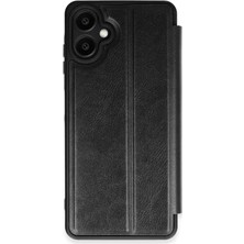 Motto Ticaret Newface Samsung Galaxy A06 Kılıf Flip Cover - Siyah
