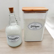 PremiumPort Şeffaf Deterjan ve Yumuşatıcı Şişesi Seti, 2000ML & 1000ML, Şık Tasarım