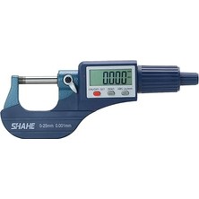 Dijital Dış Mikrometre 0-25 mm /0-1", Metrik ve Inç, 0,0005" (0,001 Mm) Çözünürlük, -0,00 Inç Doğruluk