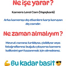 Fodos Realme C75 4g Kamera Lensi Cam - Kamera Camı - Yapışkanlı - RMX3941 Uyumlu