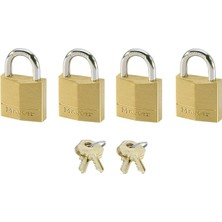 Lock Küçük Asma Kilit Seti [anahtar] [4'lü Paket] [aile Paketi] [eşzamanlı Kilitleme] 120EURQNOP - Sırt Çantaları, Bavullar, Bilgisayar Çantaları ve Daha Fazlası Için Harika