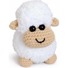 Maskot Şirin Kuzucuk Amigurumi Organik Anahtarlık Oyuncak