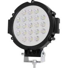 21 Ledli 63W Off Road LED Sis Farı Su Geçirmez 12V 24V Yuvarlak Çalışma Lambası