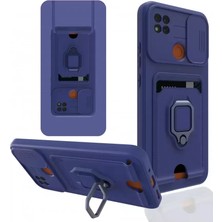 Motto Ticaret Newface Xiaomi Redmi 9c Kılıf Zuma Kartvizitli Yüzüklü Silikon - Lacivert