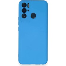 Motto Ticaret Newface Tecno Pova Neo Kılıf Nano Içi Kadife Silikon - Mavi