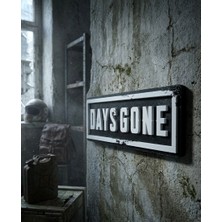 Goka 3D Craft Days Gone Dekoratif Duvar Yazısı - Post-Apokaliptik Gamer Oda Aksesuarı - 23 cm