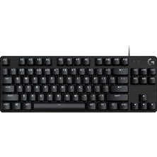 G G413 Se Tkl Kablolu Oyuncu Klavyesi, Dokunsal Mekanik Anahtarlar, Arkadan Aydınlatmalı, Windows, Macos ile Uyumlu, Siyah