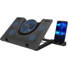FNC-5240ST 5xfan USB Alüminyum 17” Siyah Notebook Soğutucu