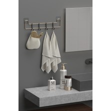 PremiumPort Şık Altın Kaplama Metal Duvar Askısı Banyo Organizer 75 Karakter