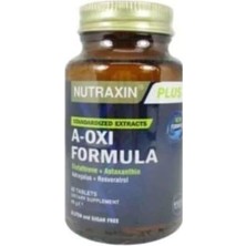 Plus A-Oxi Formula Glutathione + Astaxanthin 60 Tablet Takviye Edici Gıda