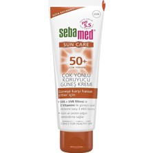 Sun Care Uva/uvb Filtresi ve E Vitamini Üçlü Yüksek Koruma Çok Yönlü Güneş Kremi 50 Spf 75 ml
