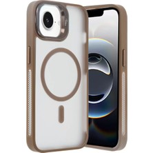 Motto Ticaret Joko Iphone 16E Flet Lens Magsafe Kapak - Gold