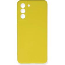 Motto Ticaret Newface Samsung Galaxy S21 Fe Kılıf Nano Içi Kadife Silikon - Sarı