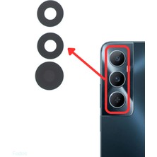 Fodos Realme C65 4g Kamera Lensi Cam - Kamera Camı - Yapışkanlı - RMX3910 Uyumlu