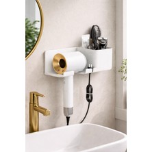 PremiumPort Duvara Monte Saç Kurutma Makinesi ve Fön Askılığı, Banyo Düzenleyici