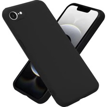 Motto Ticaret Newface Iphone 16E Kılıf Nano Içi Kadife Silikon - Siyah