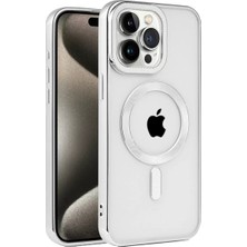 Motto Ticaret Newface Iphone 15 Pro Max Kılıf Kronos Magsafe Kapak - Gümüş