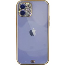 Motto Ticaret Newface Iphone 12 Kılıf Liva Taşlı Silikon - Beyaz