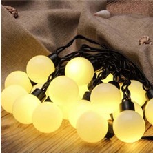 PremiumPort Renkli Top LED Işık, Parti ve Kır Düğünü Dekoru, Yılbaşı ve Doğum Günü Süsü
