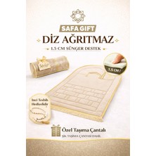 Safa Gift Ortopedik Seccade, Süngerli Seccade, Seccade Rahat ve Konforlu, Çanta Hediyeli