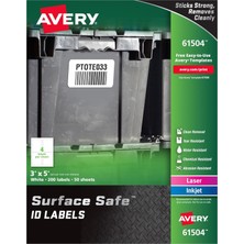Avery Durable Etiket Etiketi, 3 Inç x 5 Inç (61504)