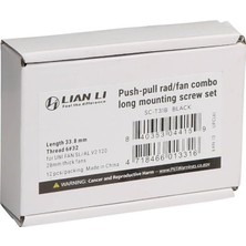 Li Uzun Vida Seti Unı Fan Sl V2 120 Uyumlu 6#32 Siyah 12 Adet