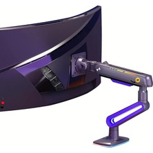 Bayou G70-GAMING, 2-20 kg Uyumlu, 32INCH-60INCH Aralığında Büyük Ekranlar Için Rgb Aydınlatmalı Oyuncu Monitör Standı
