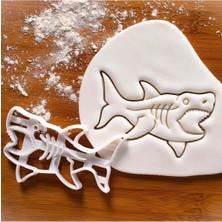 Hobist Megalodon Köpek Balığı Kurabiye Kalıbı ve Şeker Hamuru Kalıbı