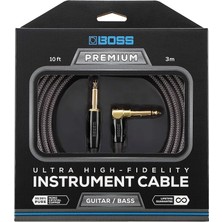 BIC-P10A, Enstrüman Kablosu, Düz Açılı 6,3 mm Jak Fişli, 3 M