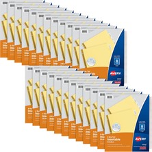 Avery 8-Tab Klasör Bölücüleri, Takılabilir Şeffaf Büyük Sekmeler, 24 Set, 2 Paket (1115)