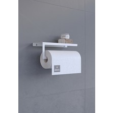 PremiumPort Modern Paslanmaz Çelik Rulo Kağıt Havluluk ve Peçetelik, Mutfak ve Banyo Düzenleyici