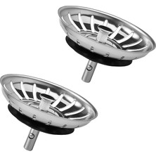 Adet Çöpmak 8 cm Paslanmaz Çelik Lavabo Evye Gider Süzgeci (Sifon Süzgeci) – Tıkanıklık Önleyici