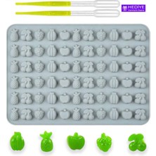 Şenhomee Epoksi Silikon Jelibon Şekeleme Çikolata Kalıbı Mini Meyveler Sugarcraft ( Damlalık Hediyeli )
