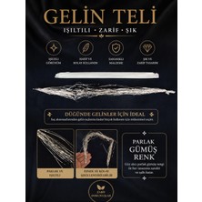Gelin Teli Çile Parlak Gümüş Rengi