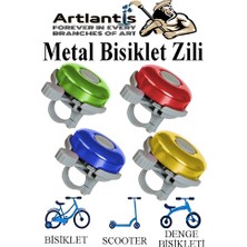 Artlantis Metal Bisiklet Zili 4 Adet Scooter Zili Denge Zili Alümünyum Bisiklet Zili Bisiklet Süsü Korna Aksesuar