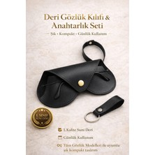 Ayleen Ayz Asılabilir Kalp Model Gözlük Kılıfı ve Anahtarlık Seti - Çanta Charmı Gözlük Koruyucu