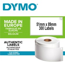 Dymo S0929100, Lw Randevu/isim Yaka Kart Etiketi, (51X89 Mm) 300 Etiket/padet