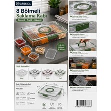 8 Bölmeli Sızdırmaz Kapaklı Kahvaltılık Saklama Kabı Bpa Free Kilitli Organizer