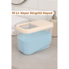 PremiumPort 10 Lt Kayar Kapaklı Deterjan Saklama Kabı, Pratik ve Şık Tasarım