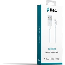 Ttec Usb-A - Lightning Şarj ve Data Kablosu 2.4A Dayanıklı 2DK7508 iPhone Uyumlu Lyon Tech