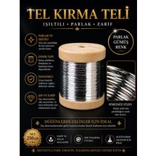 Gelin Teli Net 250 gr Makara Parlak Gümüş Rengi Yüksek Kalite