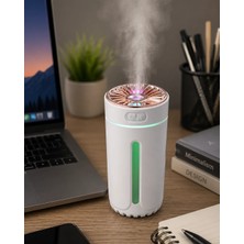 Najmaddin Tekno 5 Esans Hediyeli Araç Difüzörü Nemlendirici LED Işıklı Buhar Cihazı Najmaddi