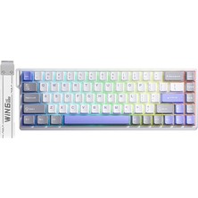 CetKing WIN68 He Max Manyetik Klavye Rapid Trigger Wing Chun Switch 8000Hz Rgb Tkl Hot Swap Oyuncu Klavyesi Mavi