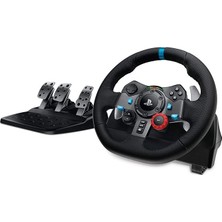 CetKing G G29 Driving Force Yarış Direksiyonu, Çift Motorlu Güç Geri Besleme, 900° Direksiyon Yönü, Deri Direksiyon, Ayarlanabilir Paslanmaz Çelik Pedallar, Siyah [video Game]