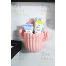 PremiumPort Pembe Makyaj ve Kozmetik Organizer, Duvar ve Dolap Için Düzenleyici