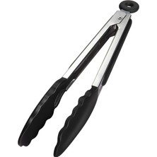CetKing Silikon Uçlu Mutfak Maşası - 23 Cm, Asma Kilit Sistemli Paslanmaz Çelik Sap, Kolay Kavrama, Mangal, Salata, Makarna, Barbekü, Kamp Için Uygun