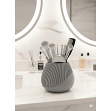 PremiumPort Modern 3D Pla Fırçalık, Iskandinav Tarzı Dekoratif Aksesuar