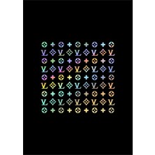 Etiket Dünyası Vl Desen Kaplama Sticker Etiket 23X23 cm Araç Motor Laptop Kask Kullanımı İçin