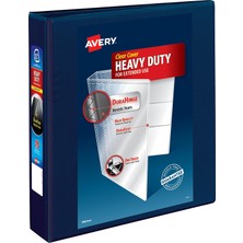 Avery Ağır Hizmet Tipi Görünüm 3 Halka Bağlayıcı, 1.5 "tek Dokunuşla Ezd Halka, 1 Lacivert Bağlayıcı